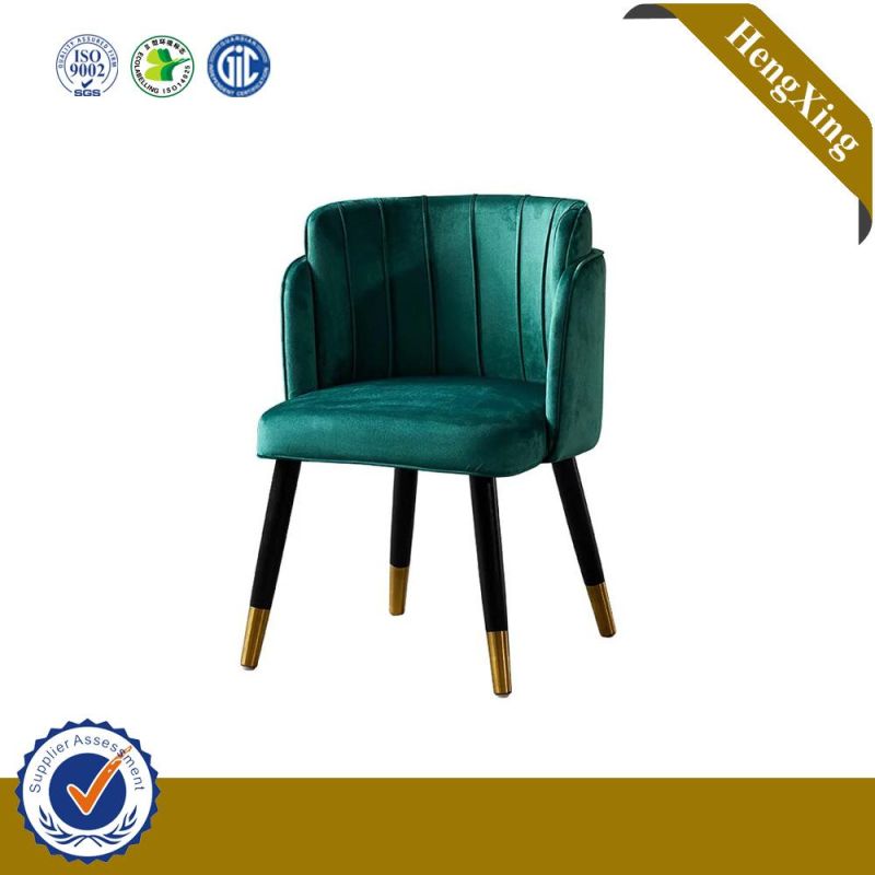 Modern Green Color Velvet Fabric Nordic Design Home Furniture Sofa Chairs Office Dining Lounge Chair