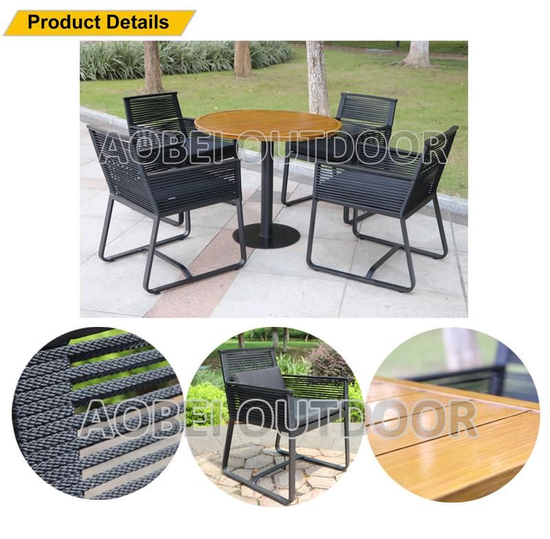 Modern Outdoor Garden Patio Home Hotel Resort Apartment Restaurant Cafe Dining Furniture with Round Table