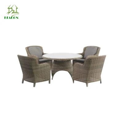 Popular Modern Outdoor Aluminum Waterproof Patio Dining Table Chairs Outdoor Garden Furniture Set