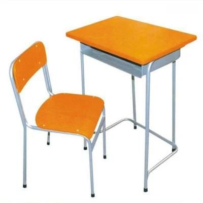 Single Study Classroom Furniture Table School Desk Chair Sets
