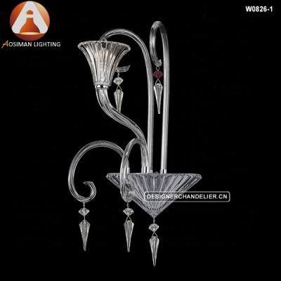 1 Light Baccarat Crystal Wall Lamp Sconce