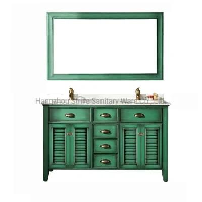 Modern Emerald Color Hot Selling Bathroom Vanities Furniture with Mirror