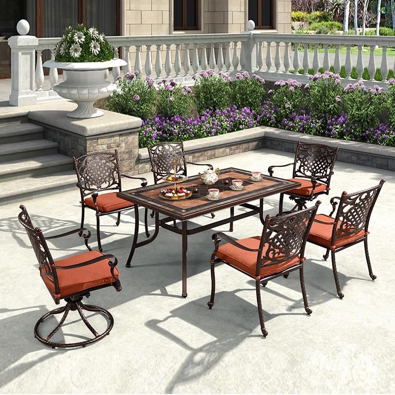 Outdoor Cast Aluminum Patio Modern Style Furniture