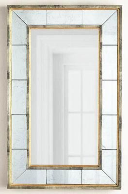 High Quality Classic MDF Wooden Frame Wall Mirror Design for Bathroom