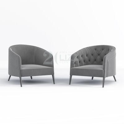 Leisure Modern Style European Design Living Room Decoration Furniture Bed Room Grey Chair