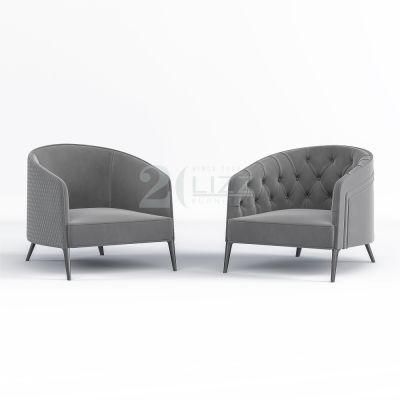 Leisure Modern Style European Design Living Room Decoration Furniture Bed Room Grey Chair
