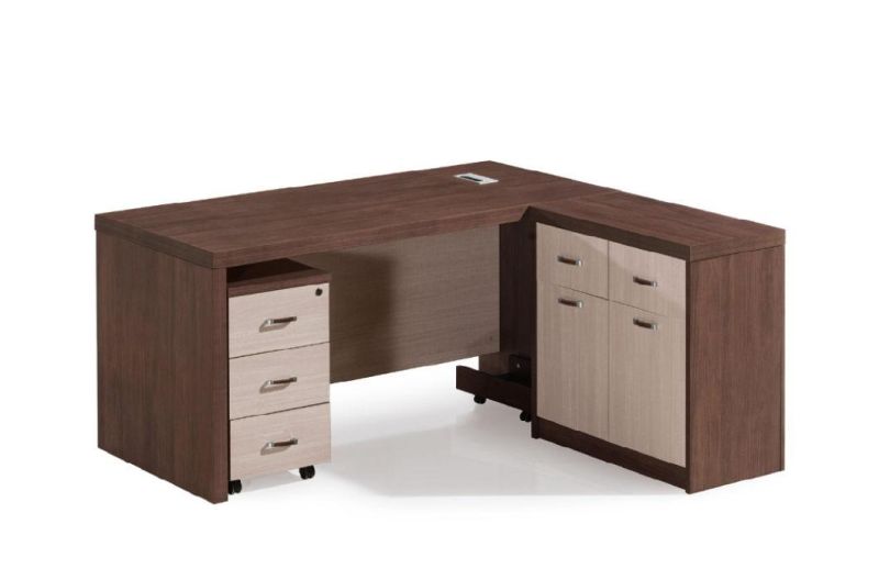 Hot Sale Classic Design 160cm 180cm 200cm L Shaped Computer Desk MDF Modern Executive Office Desk