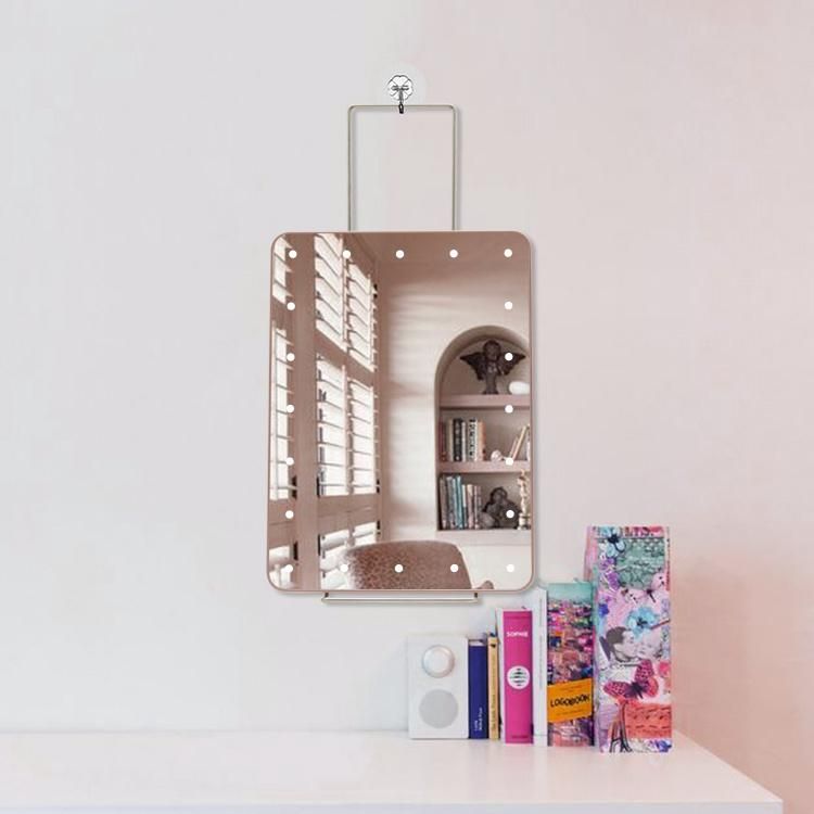 Multi-Function Wall Hanging Desktop LED Makeup Vanity Mirror Lighted