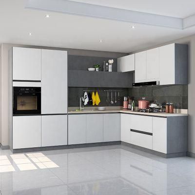 Latest Modern Kitchen Designs 2022 Customized Made American Modern Stainless Steel Kitchen Cabinets