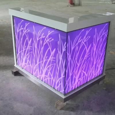 LED Fancy Small Modern Checkout Counter Restaurant Bar Counter