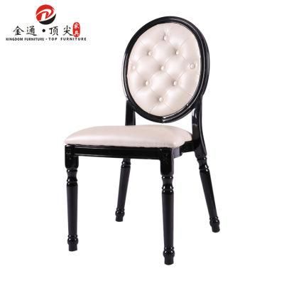 Top Furniture Wooden Look Comfortable Stacking White Wedding Chairs