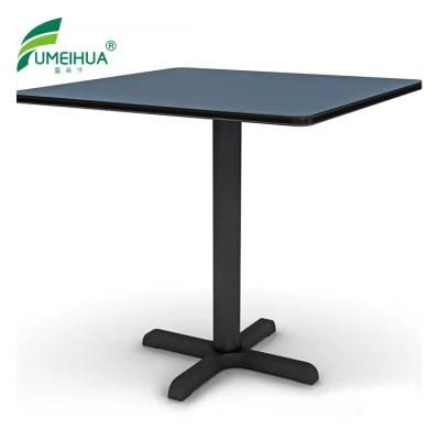 HPL Modern Dining Room Table with Stainless Steel Legs