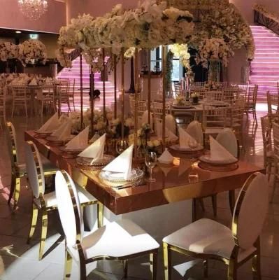 Roud Back Gold Stainless Steel Chair White Wedding Chair Hire Living Spaces Dining Chairs