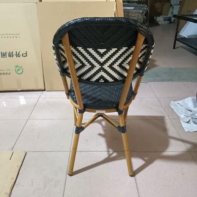 Modern Outdoor Rattan Wicker Garden Furniture Cafe Chair for Dining