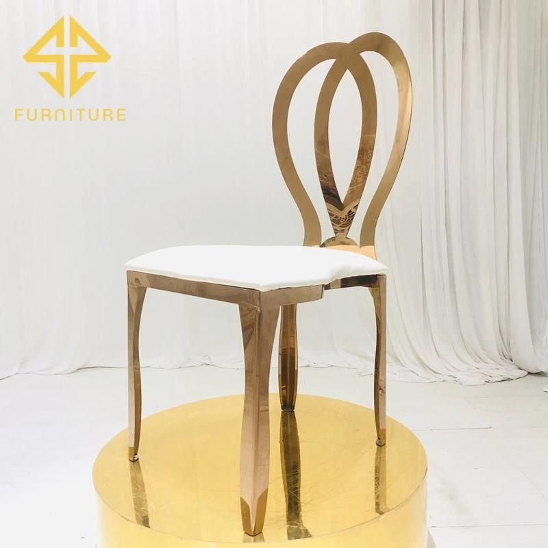 Wholesale High Quality Luxury Gold Butterfly Back Dining Chair for Banquet Use