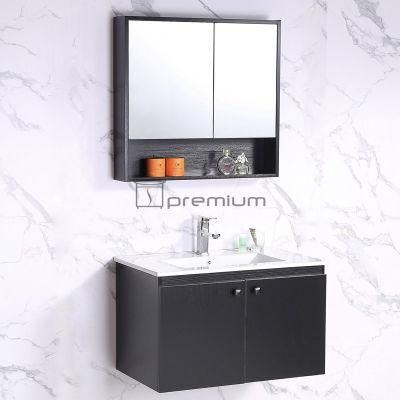 Modern Simple Cheap Mirror Bathroom Cabinet Waterproof Wall Mounted Sink Basin Bathroom Vanity Cabinet Modern Home Bath Furniture
