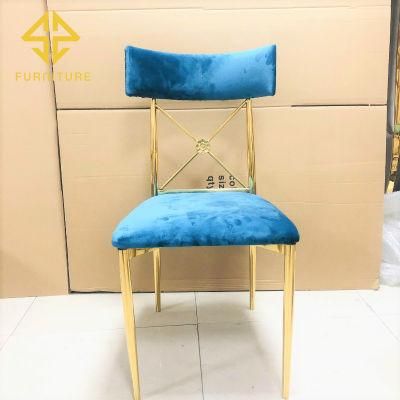Event Furniture Wedding Metal Gold Dining Chair for Hotel Event Use