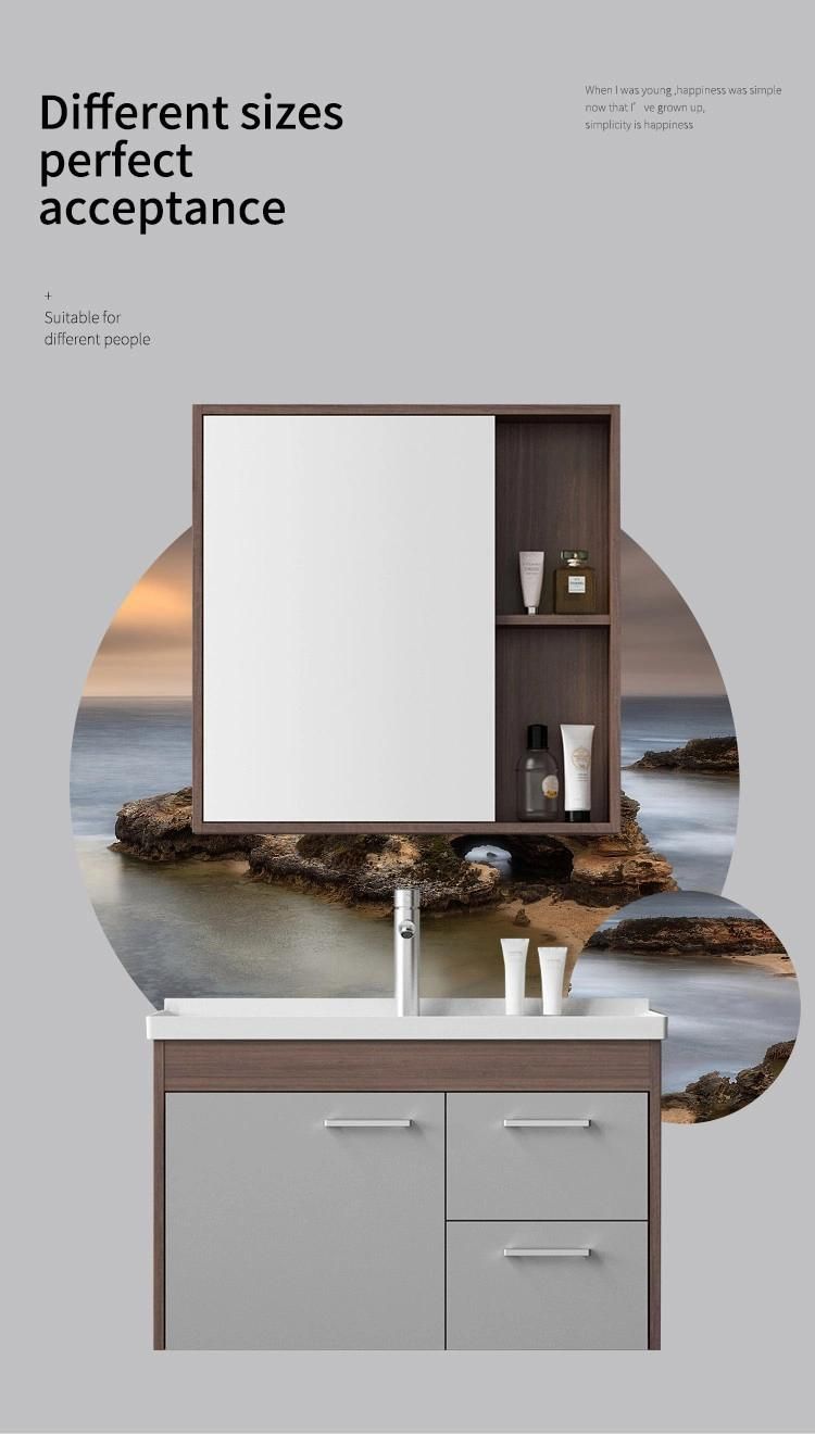 Foshan Space Saver Under Sink Wooden Bathroom Vanity Cabinet with Mirror