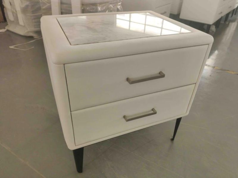 Customized Bedroom Furniture Sets Factory Wholesale Night Table Upholstered Casegoods Bedside Cabinet Nightstand