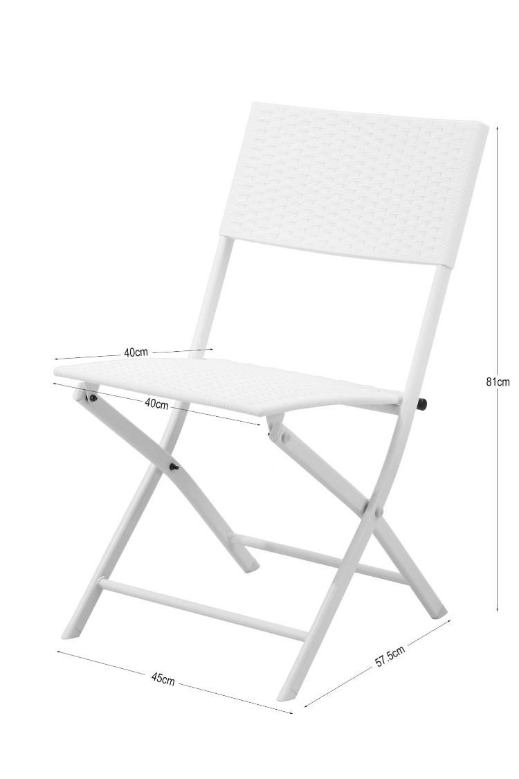 Garden Wholesale PP Modern White Chair with Metal Legs Plastic Chairs