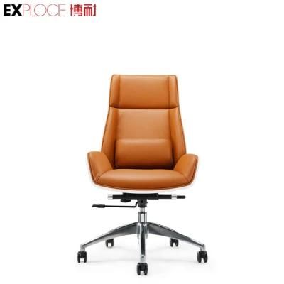 60mm Back PU Silent Castor Modern Office Chairs Massage Furniture with Cheap Price