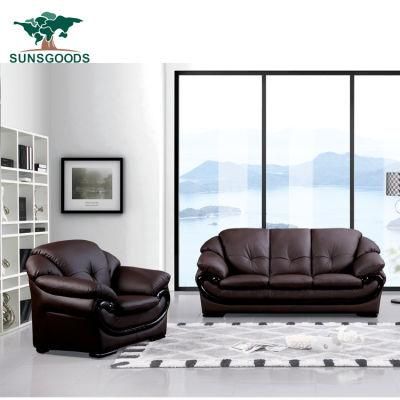 Wooden Furniture Italian Living Room Sofa Sectional Genuine Leather Sofa Furniture