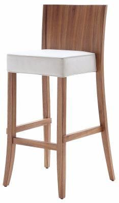 Modern Hotel Wooden Frame Bar Chair