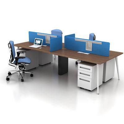 Office Table Design 4 Seater Office Furniture Modern Office Desk Drawers Simple Desk