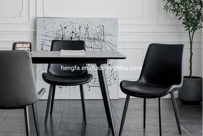 Modern Restaurant Home Furniture Set Leather Fabric Metal Dining Chairs