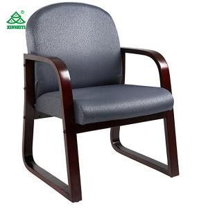 Boss Office Products Mahogany Frame Fabric Side Chair