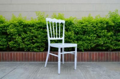 Low Price White Aluminum Napoleon Chair for Banquet