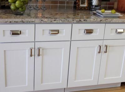 2019 Trend White Shaker Modern Modular Solid Wood Kitchen Cabinet