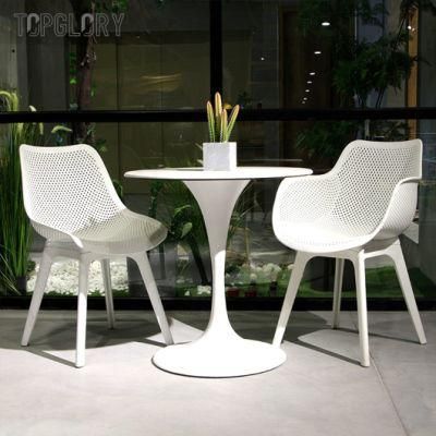 Factory Price Nordic Style Modern Chairs Outdoor Banquet Stool White PP Plastic Chair Home Dining Furniture Restaurant Dining Chair