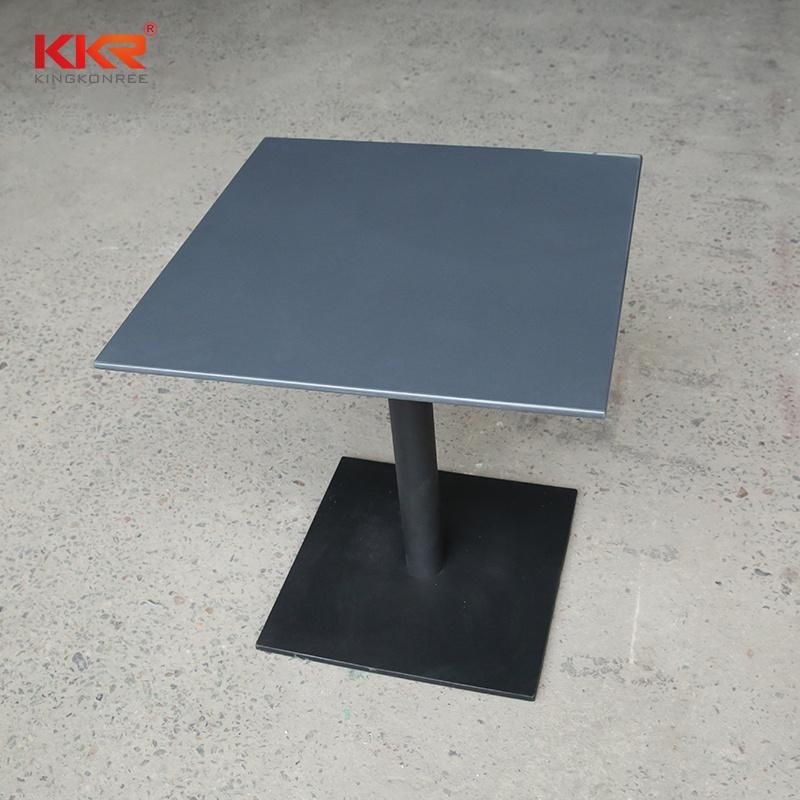 Black Matt Italian Coffee Table Solid Surface Corian Stone