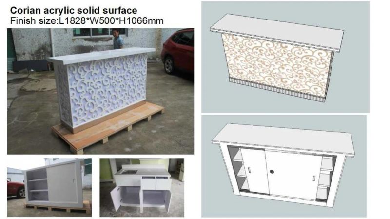 China Factory Direct Illuminated LED Bar Counter