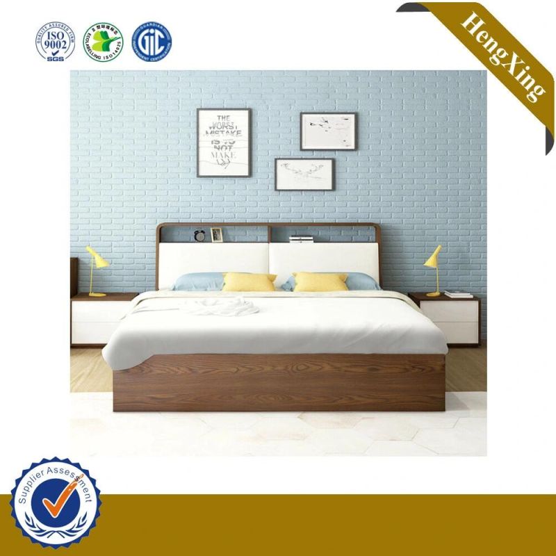 New Design Hotel Queen Bed MFC MDF Wooden Bedroom Furniture Hx-8ND9485