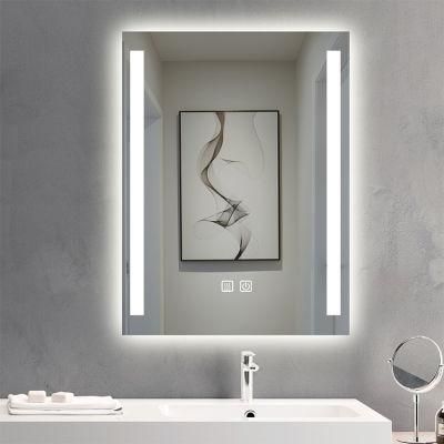 China Customized Digital Touch Screen LED Smart Mirror for Bathroom Decoration