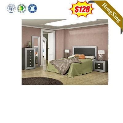 Modern Colorful Hotel Home Bedroom Furniture Mattresses Wood Hotel Single Double King Bed