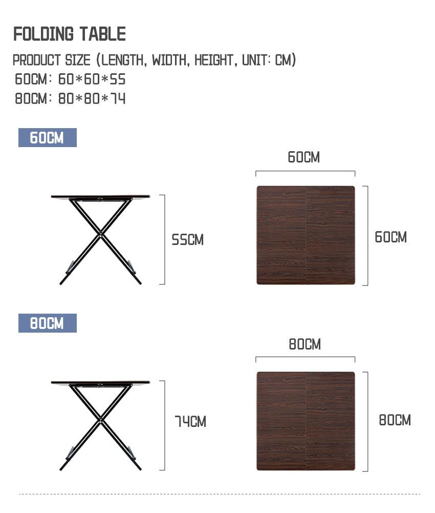 Modern Restaurant Living Room Dinng Furniture Outdoor Wooden Folding Table