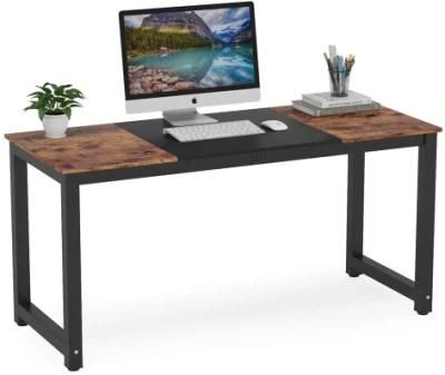 2021 Hot Sales Computer Desk with Wooden Board and Metal Frame for Office and Home Furniture