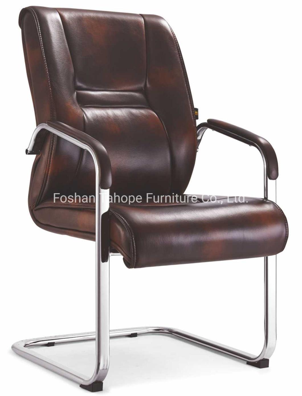 Modern Office Furniture Conference Manager Use Leather Visitor Meeting Computer Chair