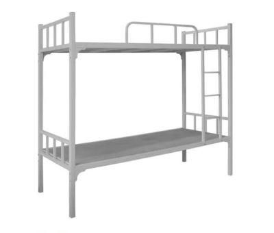 Military School Dormitory Steel Frame Bunk Beds with Slide and Stairs