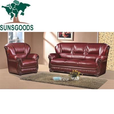 New Modern Design Sectional Genuine Leather Home Furniture Set Living Room Sofa