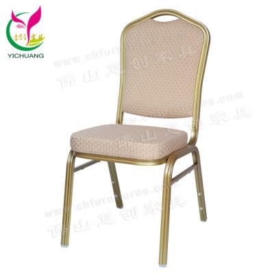 Yc-Zg36 Cheap Comfortable Stacking Hotel Metal Iron Chair for Wedding Ceremony